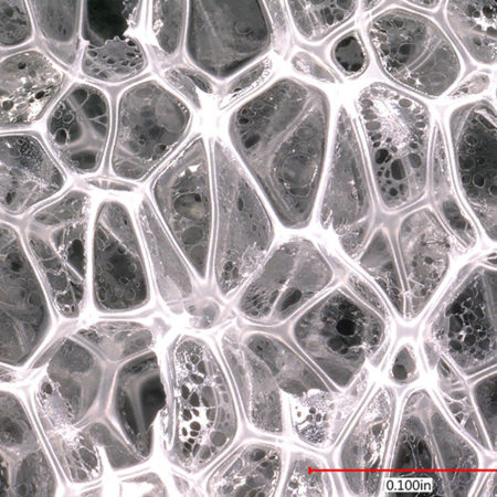 Porous structure of shape memory polymer