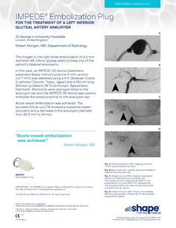 LIT1102 Rev A – Case Study – IMPEDE – Gluteal artery – Morgan